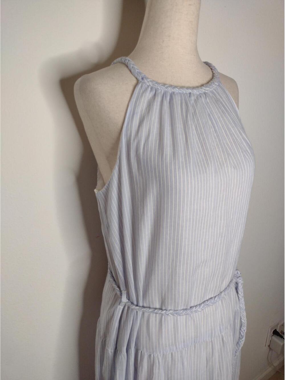 NWT Japna Women's Blue Striped Dress Size Medium - Picture 2 of 11